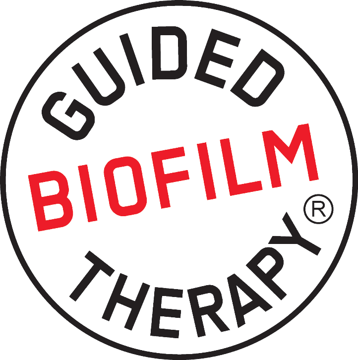 Logo Guided Biofilm Therapy détartrage parodontologie cabinet C2S Paris 8e